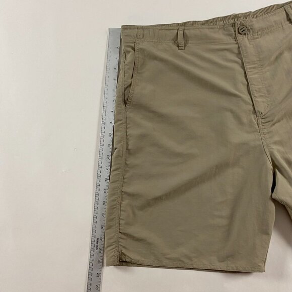 AFTCO Shorts Mens 42 Hybrid Fishing Swim Trunks Hiking Outdoors Khaki Drawstring - Picture 11 of 13